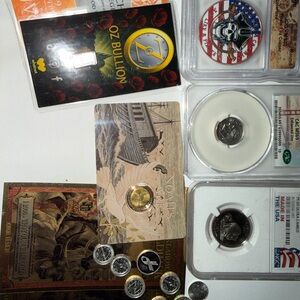 Assorted Collectible Coins and Bullion